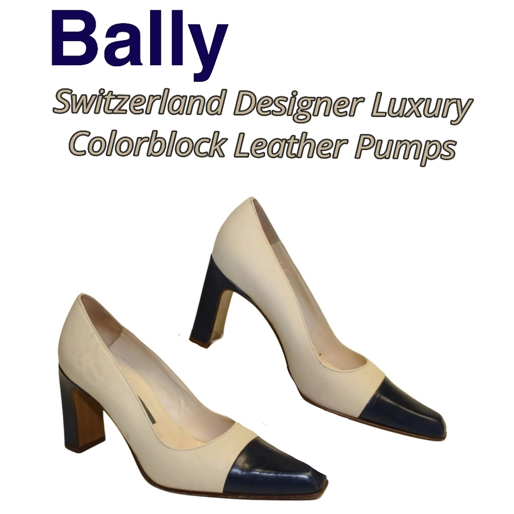 Bally Designer Leather Pumps High Heels Shoes 👠 Switzerland 6